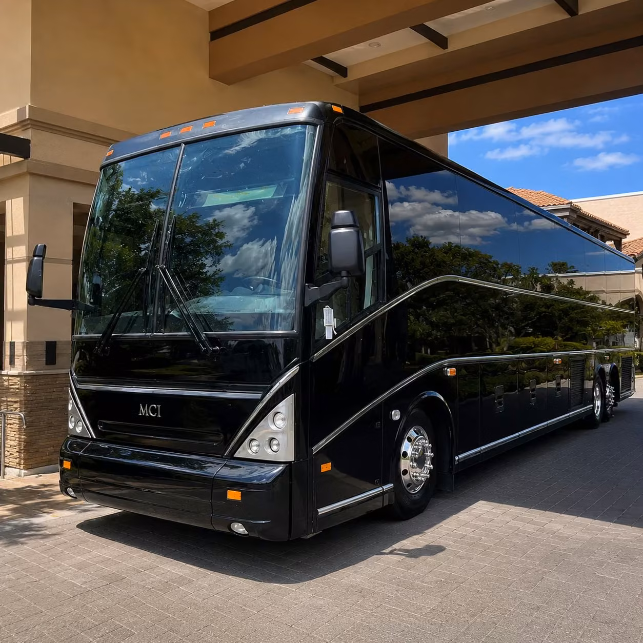 56 passenger charter bus