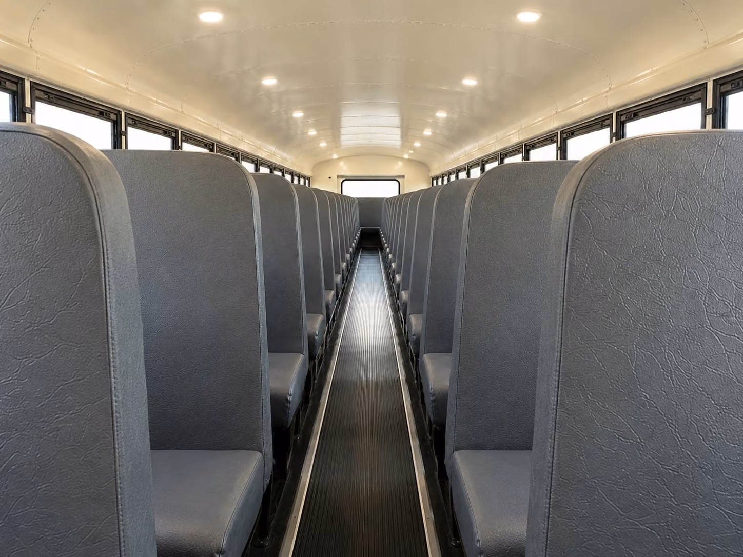 school bus inside