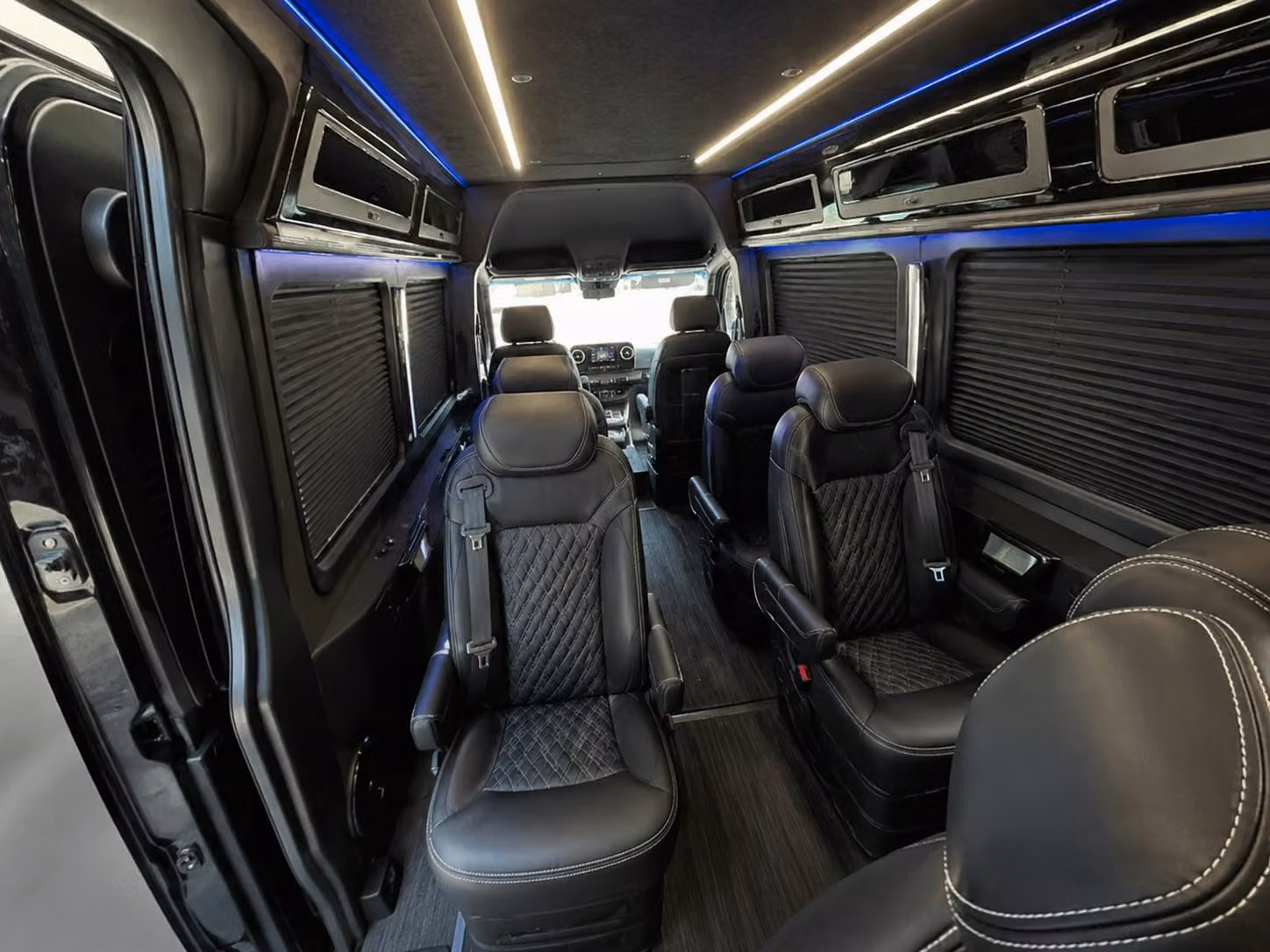 sprinter van with driver inside
